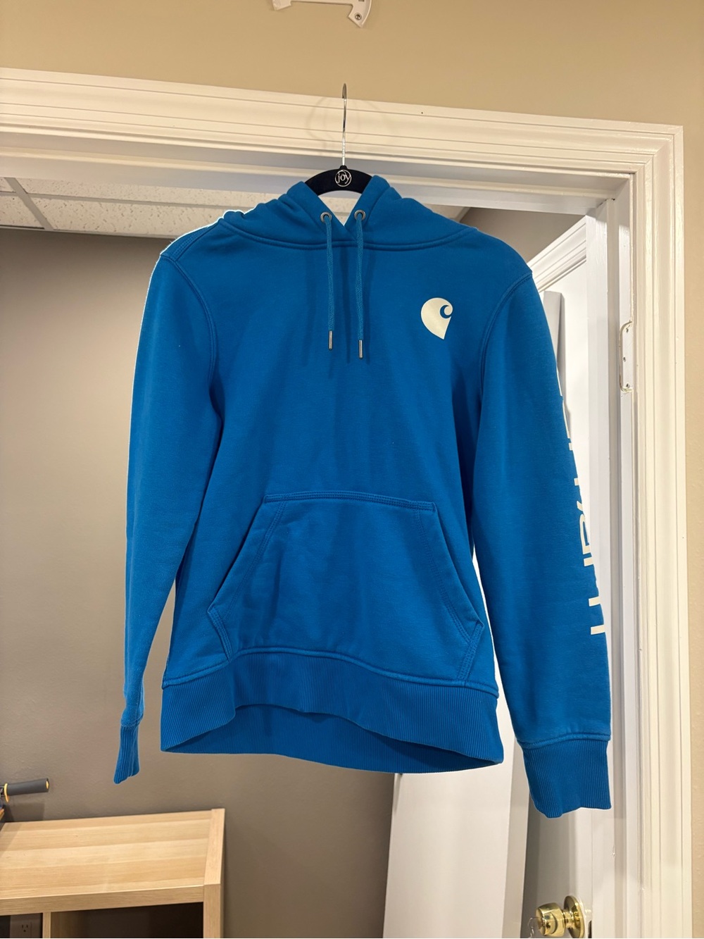 Carhartt Bright Blue Logo Hooded Pullover
